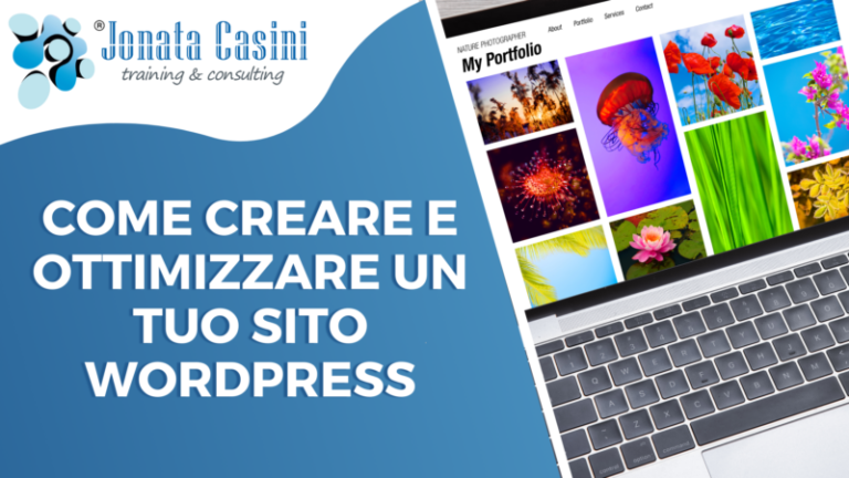 Corso Jonata Casini: Come creare e ottimizzare un tuo sito wordpress