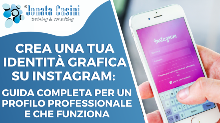 Corso Jonata Casini: Creare una propria identità grafica su Instagram: ottimizzazione profilo