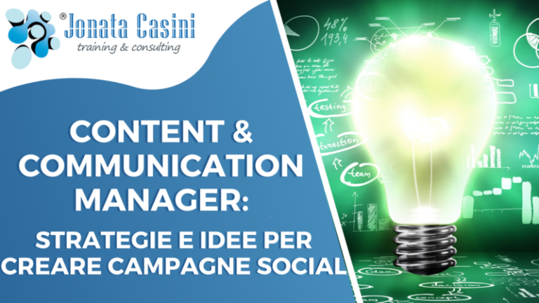 Corso Jonata Casini: Content & communication manager: strategie e idee per creare campagne social